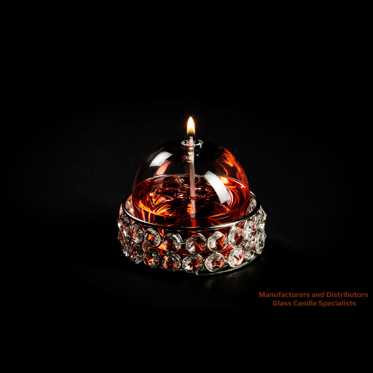 MEDIUM ROUND GLASS CANDLE